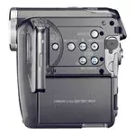 Canon Optura 600 review — side microphone and controls